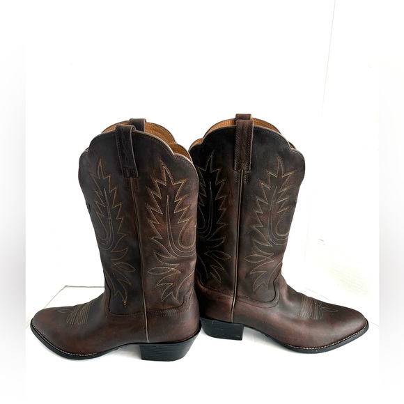 NWOT ARIAT WESTERN COWGIRL HERITAGE DISTRESSED BROWN WOMANS BOOTS  SZ 9B - Picture 14 of 16